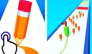 Color Pencil Run - Strategy browser game at Qlyee