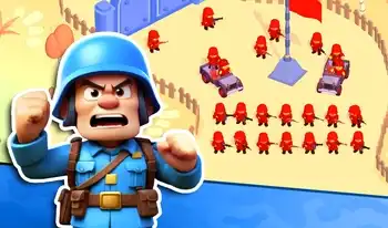 Little Commander: Red Vs Blue - Casual browser game at Qlyee
