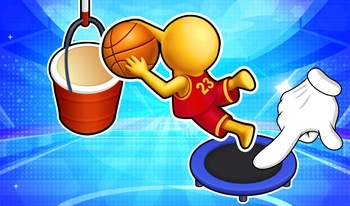 Trampoline Basketball 3D - Beauty browser game at Qlyee